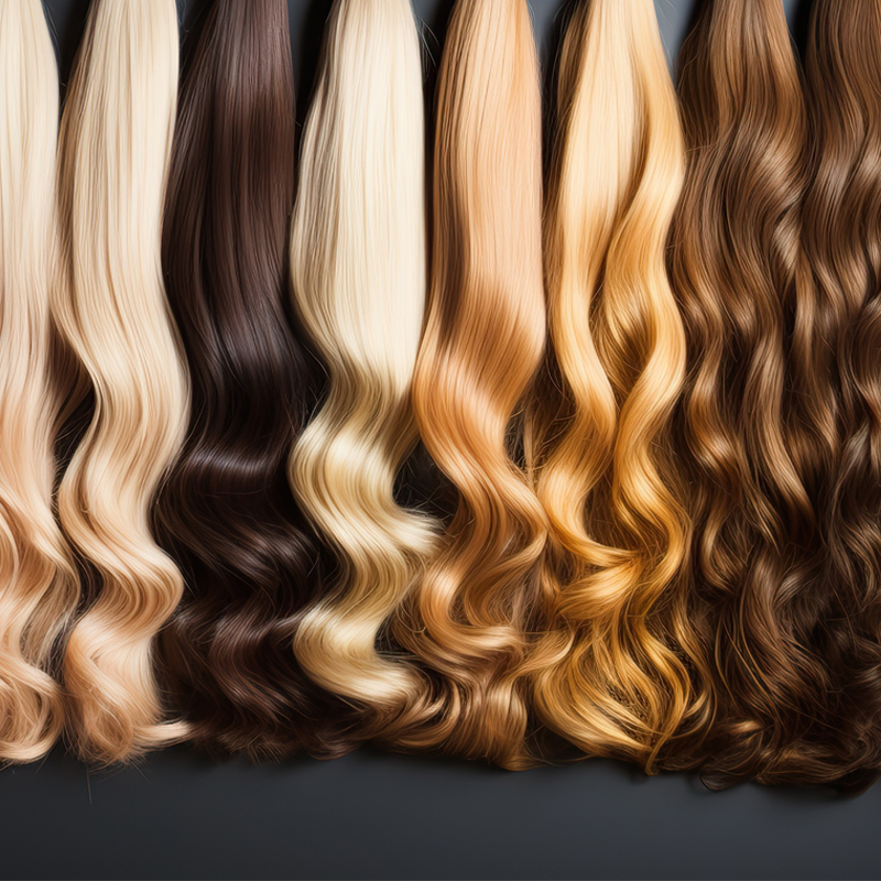 assorted hair extensions
